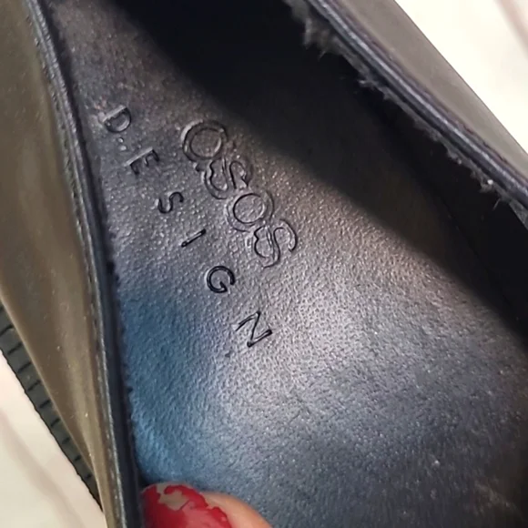 ASOS Design Y2K Style Chunky Black Mary Jane Platform Buckle Loafer Shoes Size 7 - Picture 11 of 16